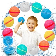 Zestaw 12szt kul wodnych łatwe i szybkie napełnianie odpowiednie dla dzieci