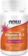 Vitamíny Now Foods Vitamín D-3 10000 IU 240 kaps.