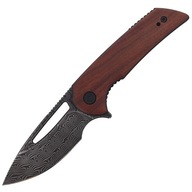 Nóż CIVIVI Odium Cuibourtia Wood, Black Damascus b