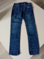 Yigga niebieskie chłopięce spodnie jeans r 134