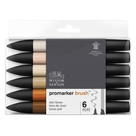 Zestaw Brush Marker - Skin Tones, 6 kolorów