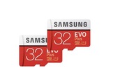 2 x Karta pamięci SAMSUNG Evo Plus 32GB + Adapter