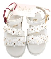 Dievčenské topánky Biele kvety NEXT Ted Baker 25,5