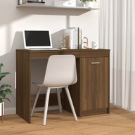 Písací stôl hnedý dub 100x50x76 cm materiál drevo