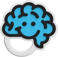 The Brain Teether Hryzátko Mozog silikón Modrá