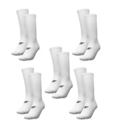 4F Pánske ponožky Casual za členok 5 pak Biele 39-42 EU