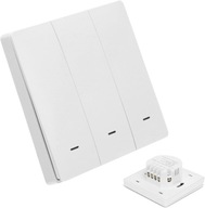 Zigbee Smart light Button Switch 3 gang Stlačiteľný spínač