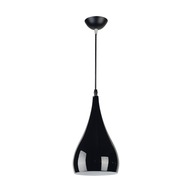 STRUHM Lampa wisząca czarna JUSTA BLACK E27 03264