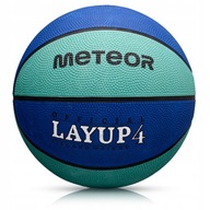 Гумовий баскетбольний м'яч METEOR LAYUP #4 для дітей 3-10 років
