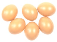 Jajka Plastikowe Naturalne 6 szt Wielkanocne Pisanki Jajko