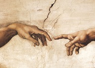 Eurographics 1000 Creation of Adam, Hands detail b