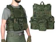 Kamizelka Taktyczna Plate Carrier FSBE Ładownice AK/Beryl/GROT Moro Wz.93