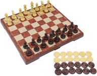 Šachová sada 2 v 1 magnetický šach a mriežka prvky