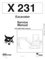 Servisná príručka opravy BobCat X231