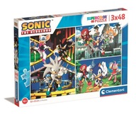 SONIC Puzzle Clementoni 3 x 48 EL