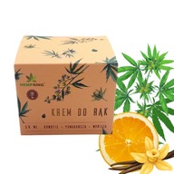 Konopný krém na ruky s CBD s vôňou Vanilla & Orange HEMP KING