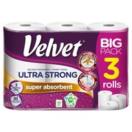Velvet Ultra Strong Papierová utierka 3 Rolky