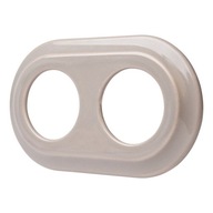 KERAMICKÝ RÁMČEK S DVOJNÁSOBNOU PASTELOVOU OLIVOVOU FARBOU