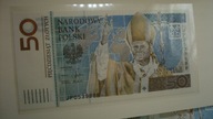 Banknot 50 zł Jan Paweł II 2006 + folder