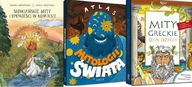 Słowiańskie mity + Atlas mitologii świata + Mity greckie dla dzieci