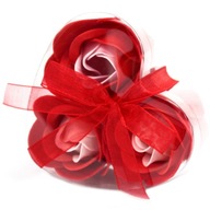 3x Mydlany Kwiat - Zestaw PREZENT - Czerwone Róże