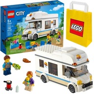 LEGO CITY 60283 WAKACYJNY KAMPER SAMOCHÓD KEMPINGOWY + TORBA NA PREZENT