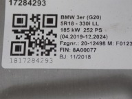 BMW 3 G20 G21 support panel for radiators radiator fan RADAR 330i 185KW 252KM