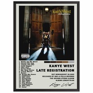 Kanye West Late Registration Plagát Obrázok s albumom v rámčeku Darček