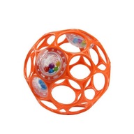 OBALL Lopta s račňou 10 cm, oranžová 0m+