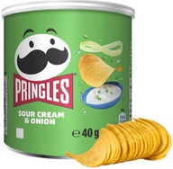 Chipsy Pringles Sour Cream&Onion Chrupki Kwaśna śmietana i Cebula Tuba 40g