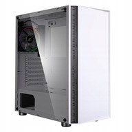 Puzdro R2 ATX Mid Tower PC Case 120mm fan Biele