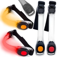 OPASKA ODBLASKOWA ŚWIECĄCA LAMPKA LED OŚWIETLENIE RAMIĘ BIEGANIE 2 SZTUKI