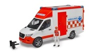 Ambulancia MERCEDES pre deti s figúrkou záchranára