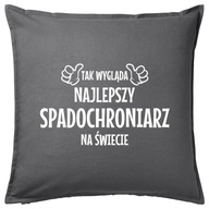 NAJLEPSZY SPADOCHRONIARZ poduszka 50x50 prezent