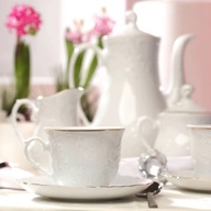 Kávéscsésze 6 személyes 21 el. Rococo Arany vonal