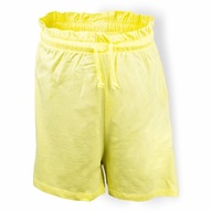 Dievčenské krátke šortky bavlnené žlté 128