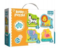 Puzzle Baby Trefl Zwierzątka na Safari 4 Układanki dla Malucha 2+