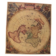 Retro mapa świata Papier Nautyczny wykres D