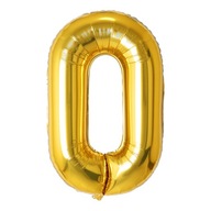 Balon foliowy Cyfra "0" gold 40’ 100 cm