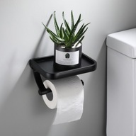WC vešiak na toaletný papier s poličkou na telefón