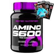 SCITEC AMINO 5600 AMINOKWASY ENERGIA MOC MIĘŚNIE WYTRZYMAŁOŚĆ 1000 tabl