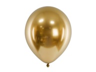 Balóny Balón GLOSSY chróm Zlaté lesklé 1ks