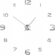 Zegar ścienny INTERSIDE zegary ścienne srebrny 130cm