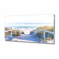 Sklenený obraz Tropická pláž 125x50
