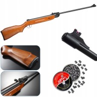 4,5 ММ ПРУЖИННА ПНЕВМАТИЧНА ГВИНТІВКА З ДЕРЕВИНИ + ДРОБОВІ НАБОЇ МИСЛИВСЬКІ СПОРТИВНІ