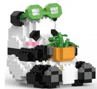 PANDA ÉPÍTŐKOCKÁK GYEREKEKNEK ÁLLATOS AJÁNDÉK SZETT