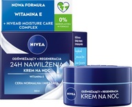 NIVEA 24H HYDRATÁCIA OSVIEŽUJÚCI NOČNÝ KRÉM NORMÁLNA PLEŤ 50 ml