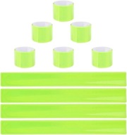 TAŚMY ODBLASKOWE ZATRZASKOWE 40 CM ZESTAW 10 SZTUK DLA BIEGACZY ROWER NOCNE