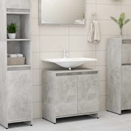 Kúpeľňová skrinka sivá betón 60x33x61 cm drevotrieska