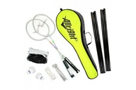 ZESTAW BADMINTON RAKIETY SIATKA LOTKI TORBA 5W1